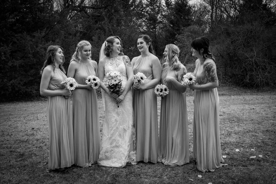 Bridal party fun