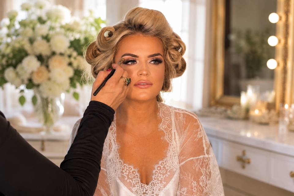 Final Touches on the Bride