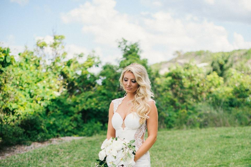 Girl in white