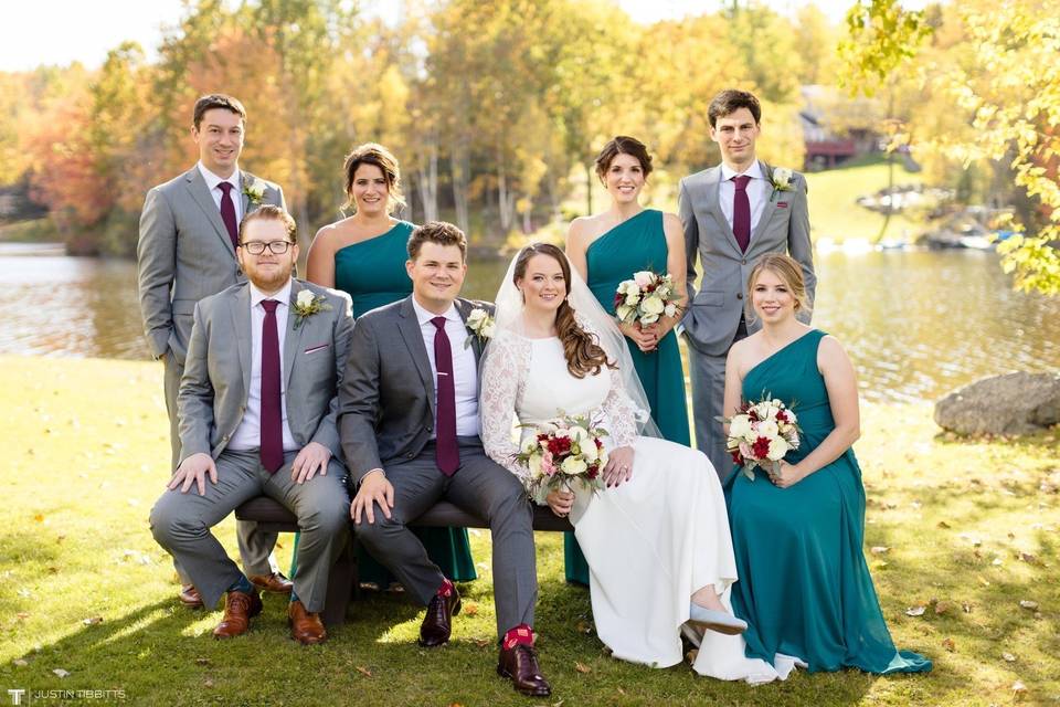 Emily + Mark's Bridal party