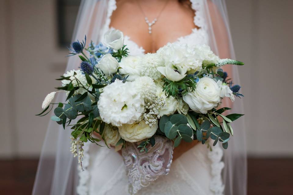 Fluffy white florals