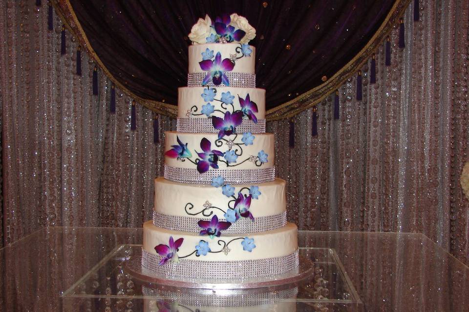 Five tier cake