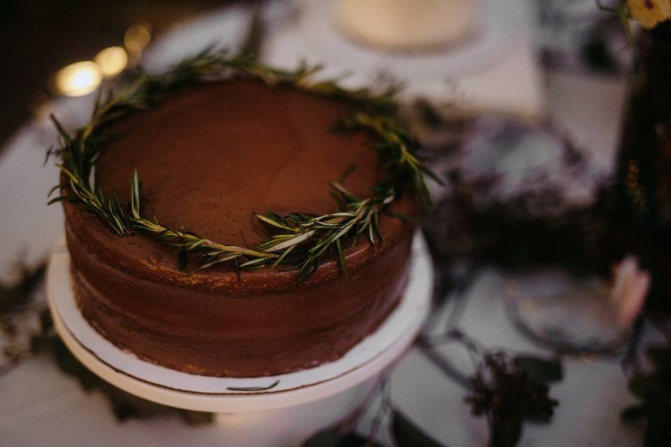 Pretty cake display