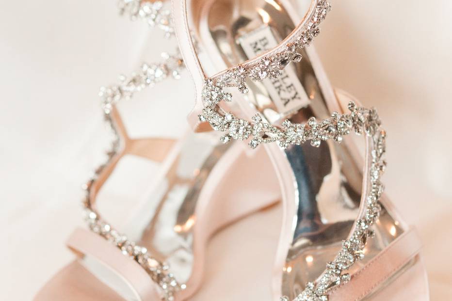 Wedding shoe detail