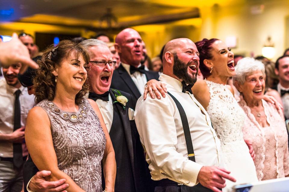 Bride and Groom Yelling