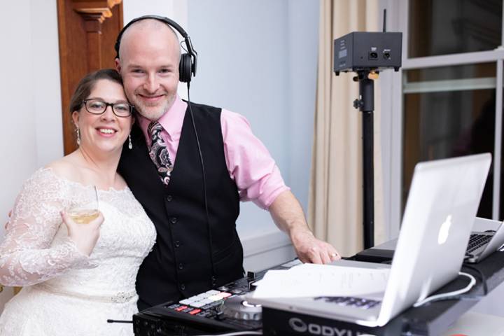 DJ Chris Bouchard and Bride