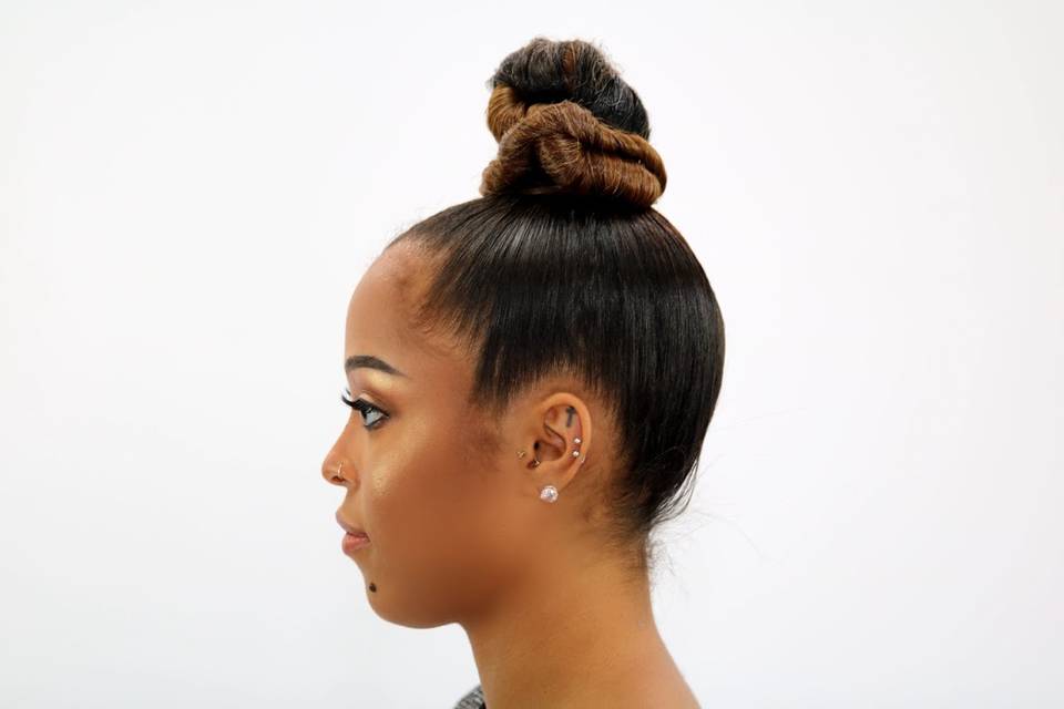 Sleek Top Knot (Side)