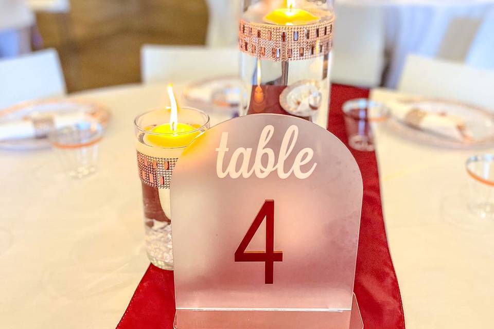 Table Number(s)