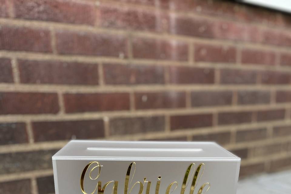 Acrylic Card Box