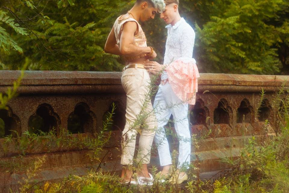 Intimate park wedding