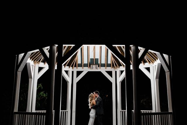 A Night Kiss in the Gazebo