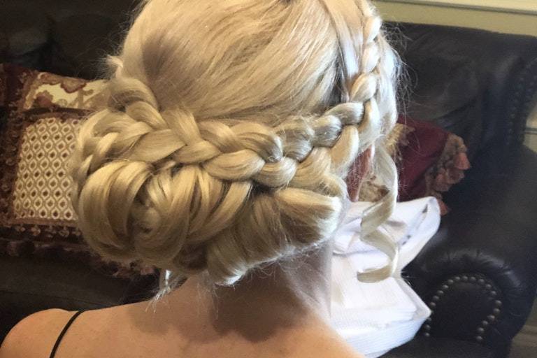 Braided updo