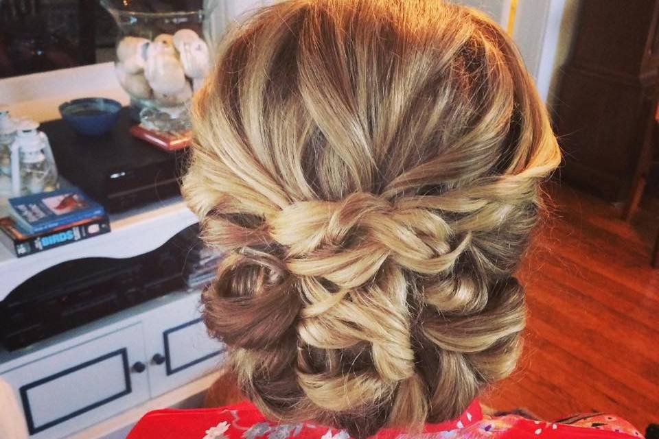 Braided low bun