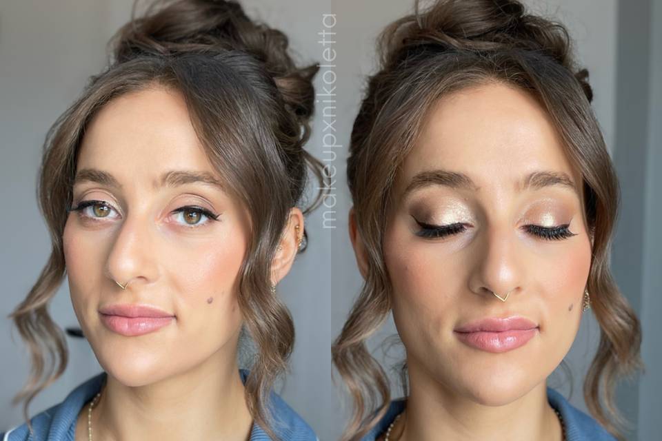 Bridesmaid makeup