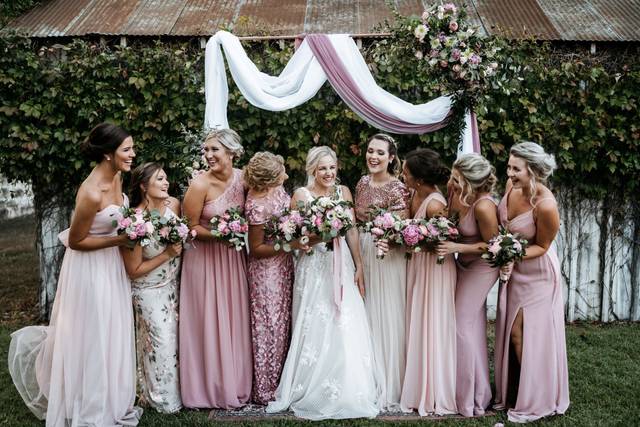 Bridal party hair and makeup