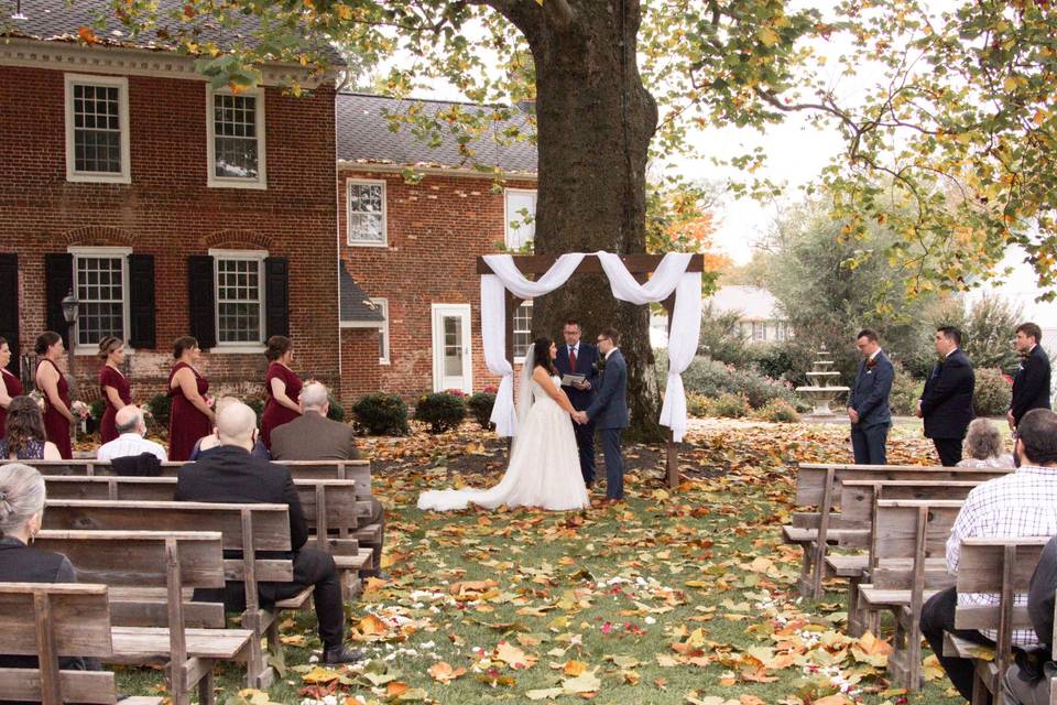 Rustic fall wedding