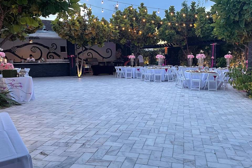 Lovely outdoor event space