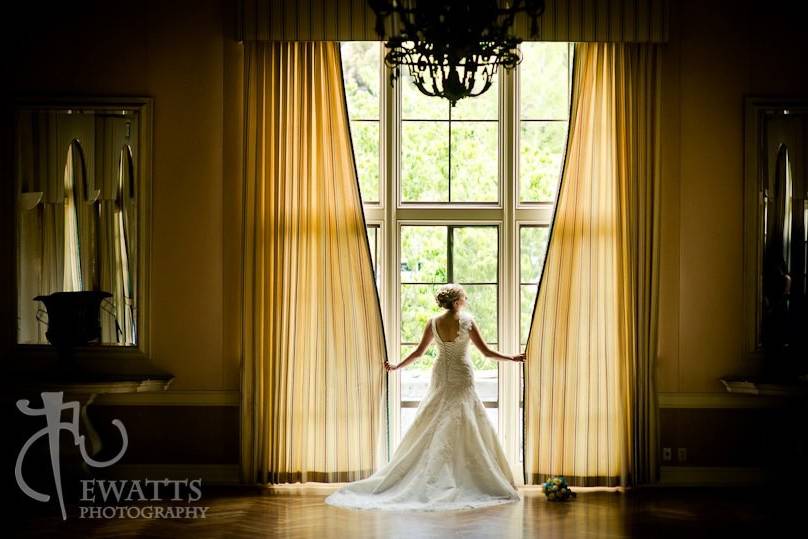 Bride by the window