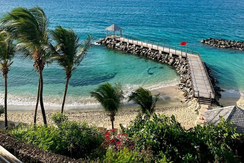 Beach pier