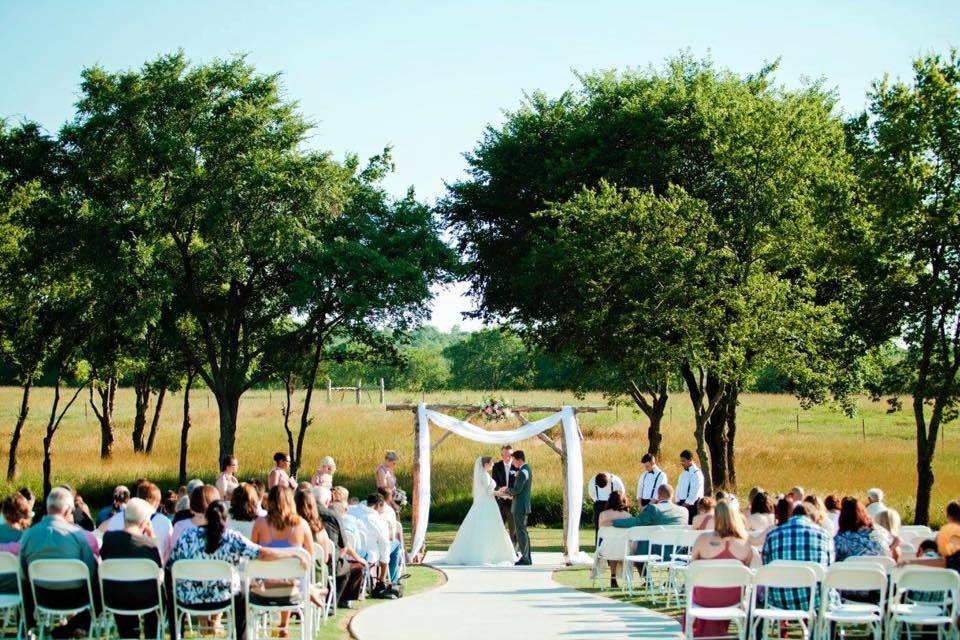 Reception hall setup