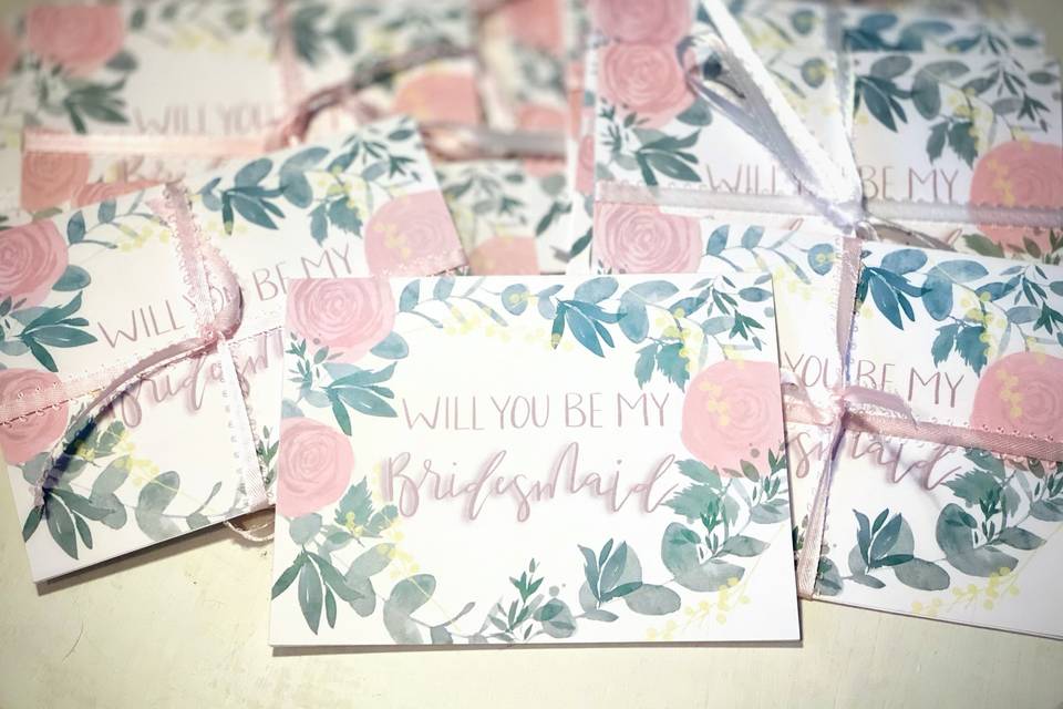 Be My Bridesmaid Card