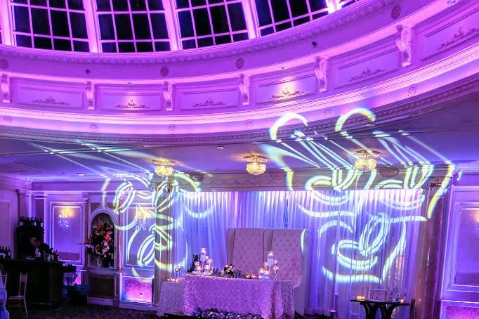 Head table and lighting