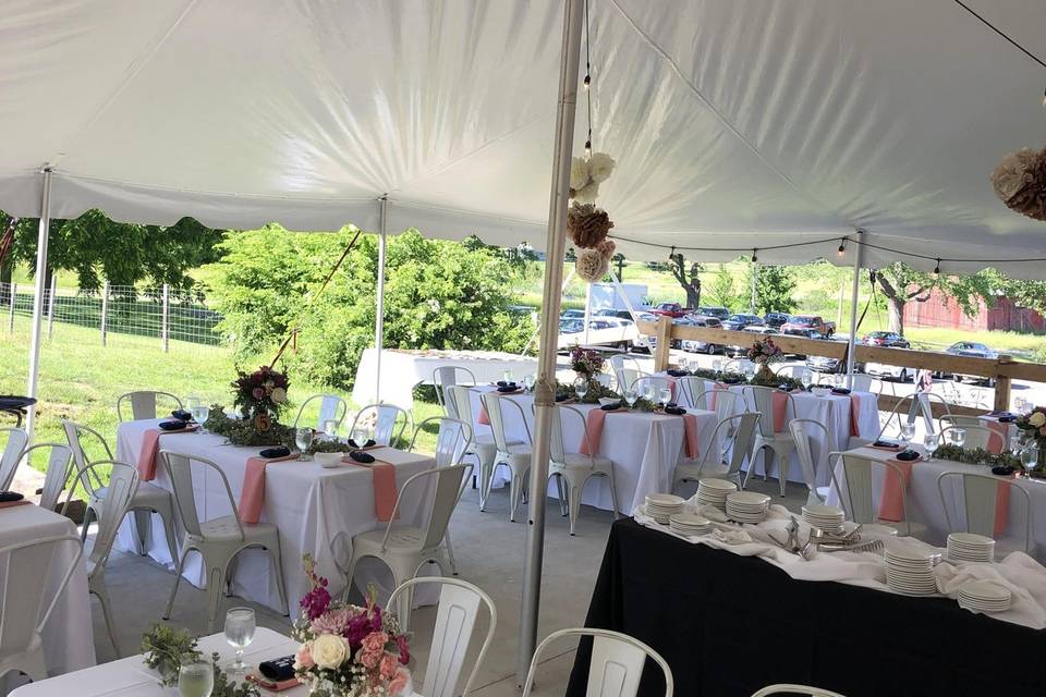 Tented wedding