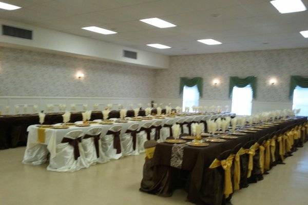 Wedding reception for 200 guestCohen's Events De'core