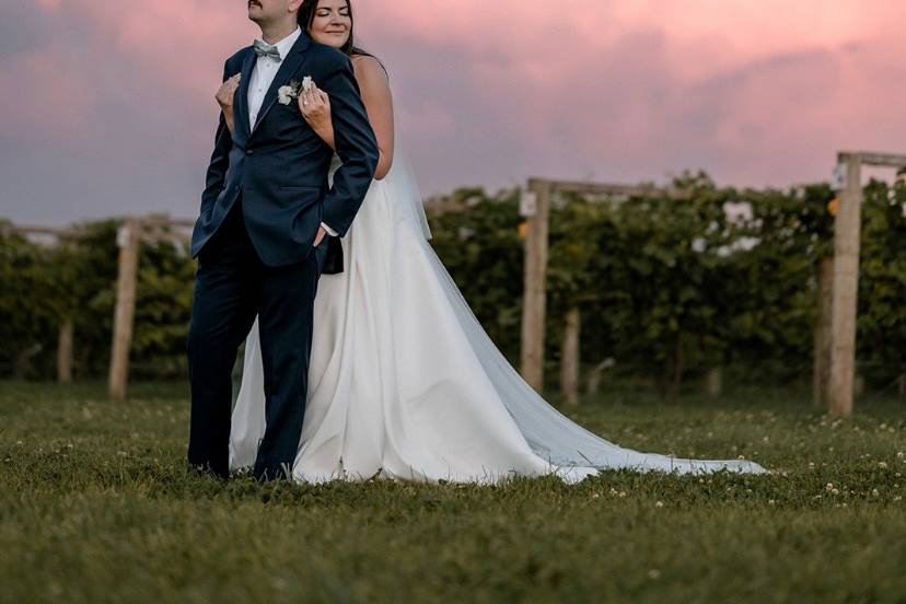 Stunning couple and sky