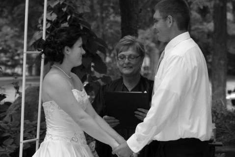 Black and white wedding