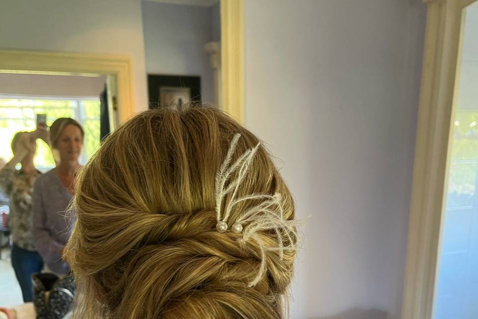 Bridal party updo
