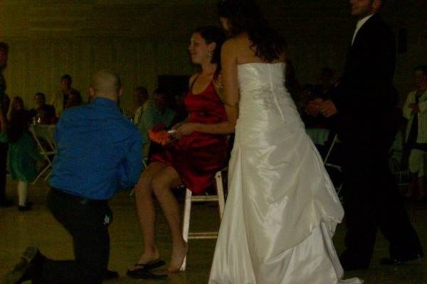 Where's the garter go?