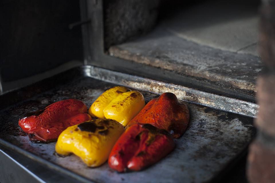 Wood roasted peppers