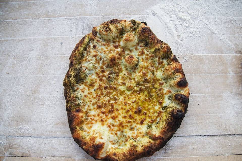 Four cheese pesto pie