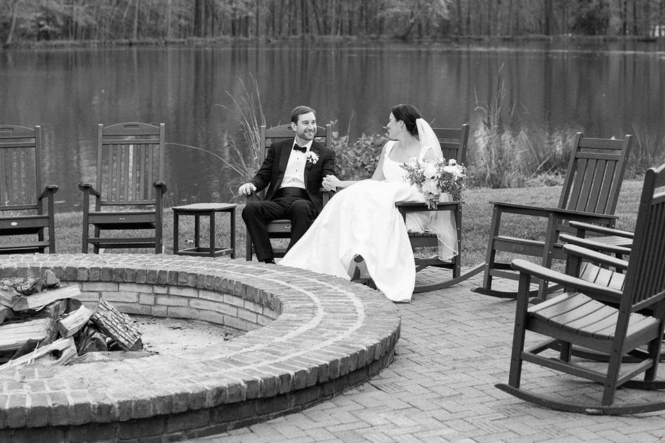 Couple by the Firepit!