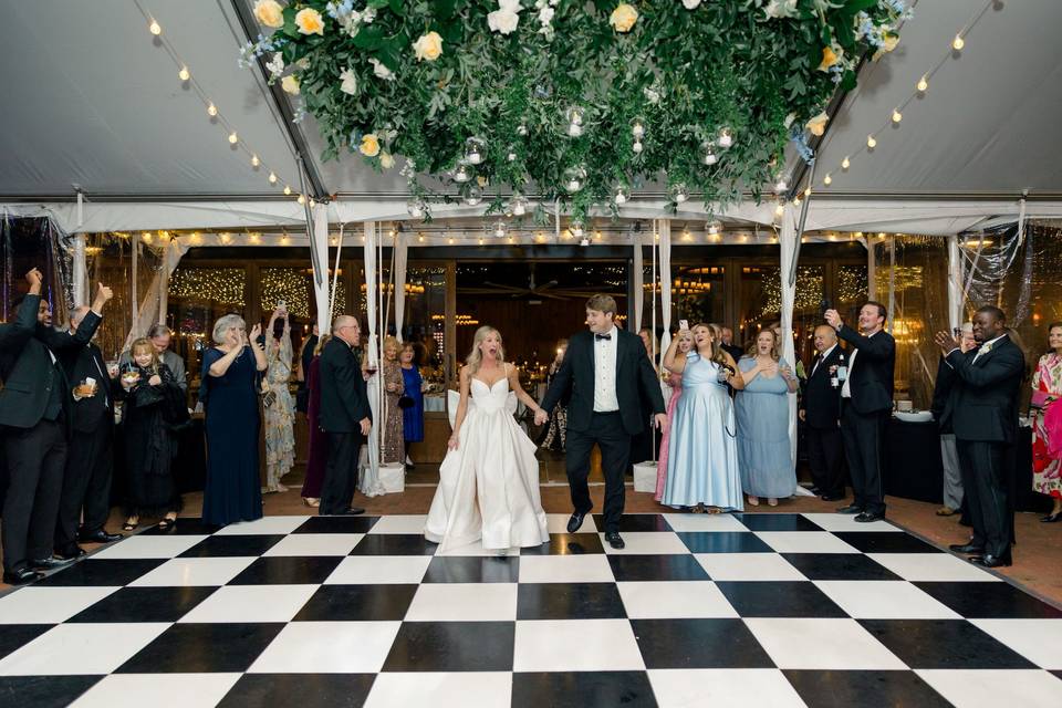 Entering your reception like: