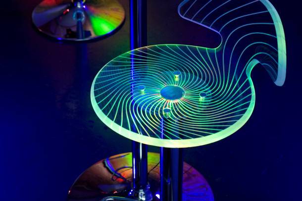 LED Swirl High Top and Bar Stool | Just Bars