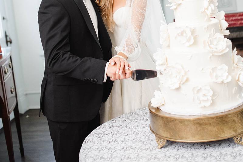 Cutting the cake!