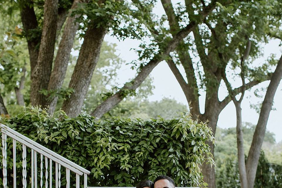 Side Staircase Couple Shot