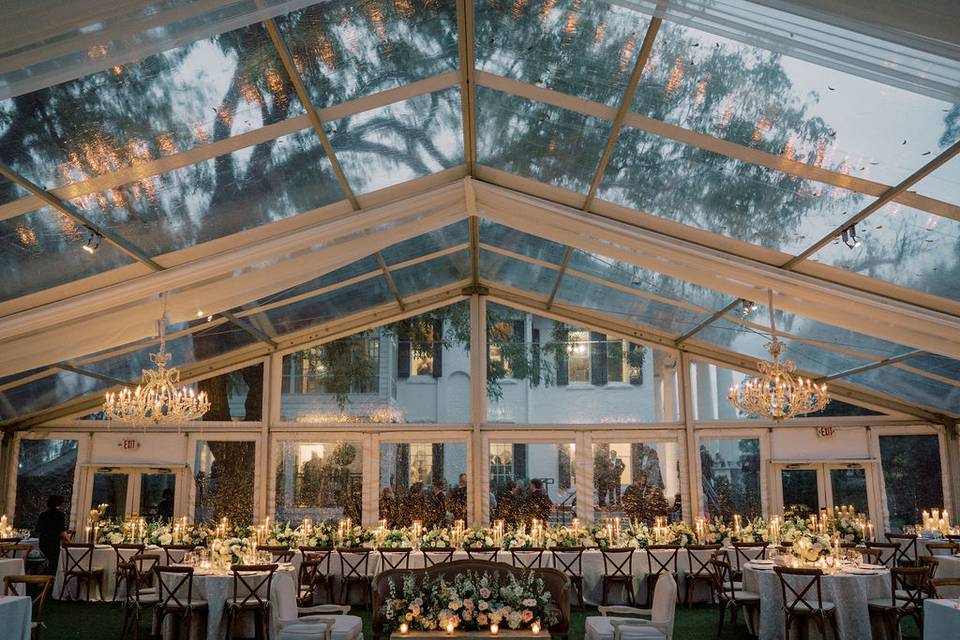 Winter Tent Reception