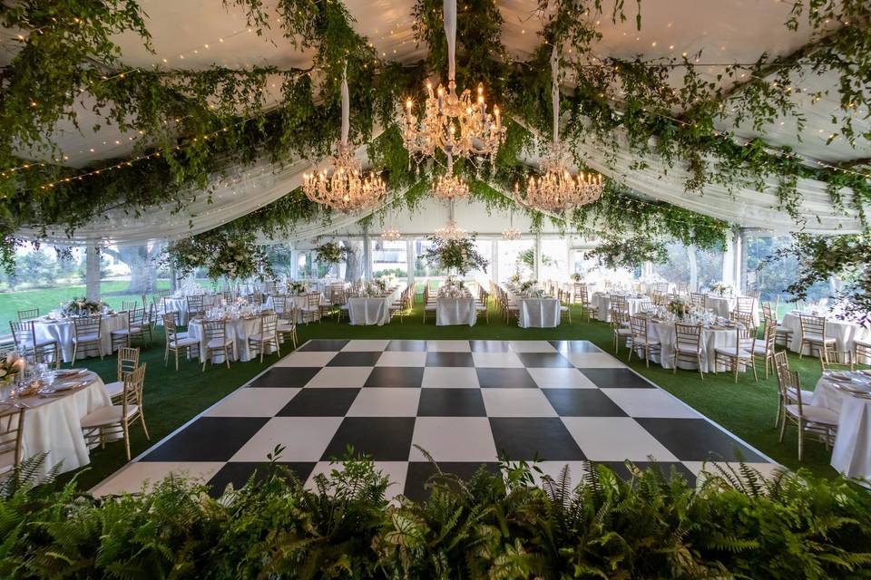 White Top Tent Reception