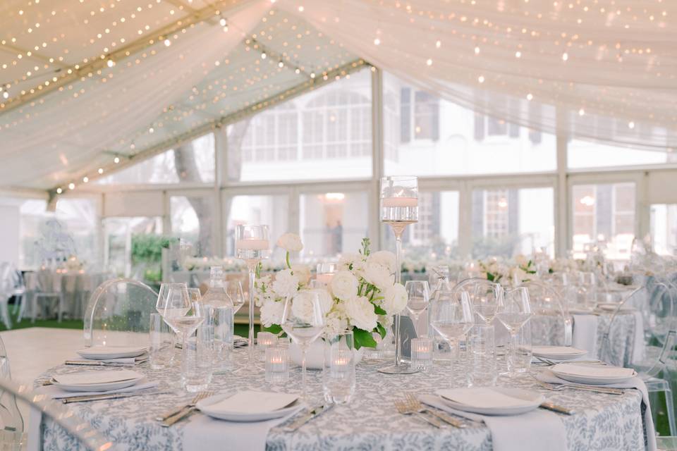 White Top Tented Reception