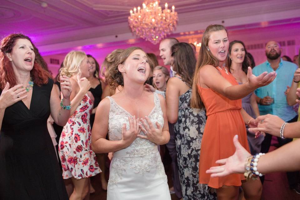 Bride and her ladies