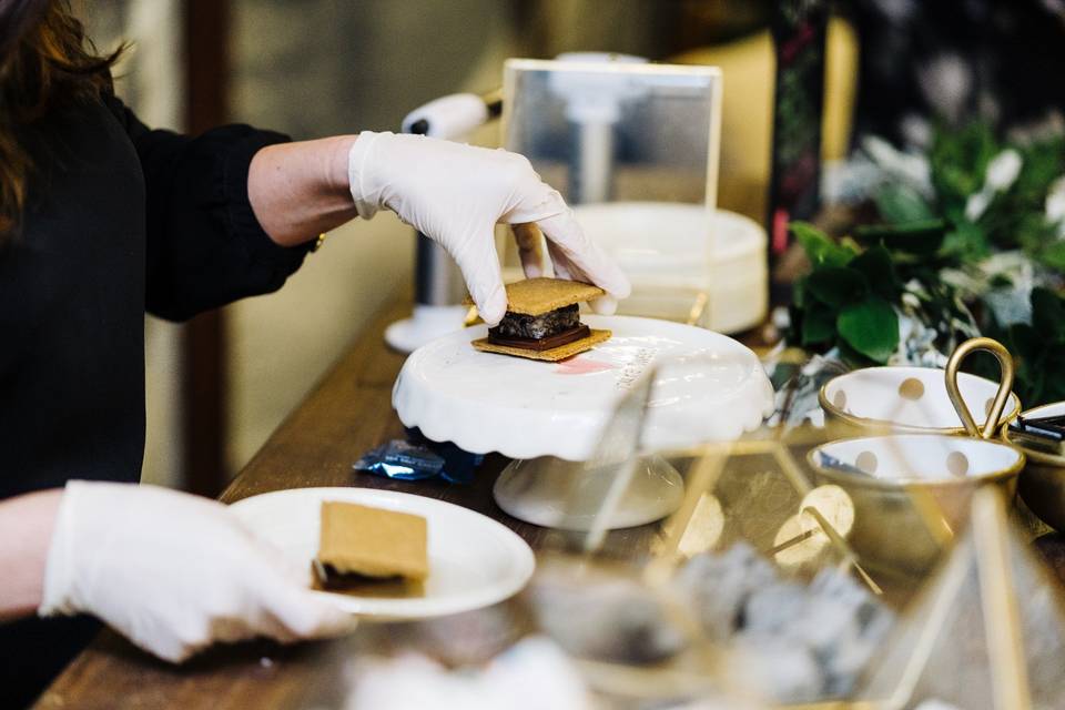 Full service s'mores bar