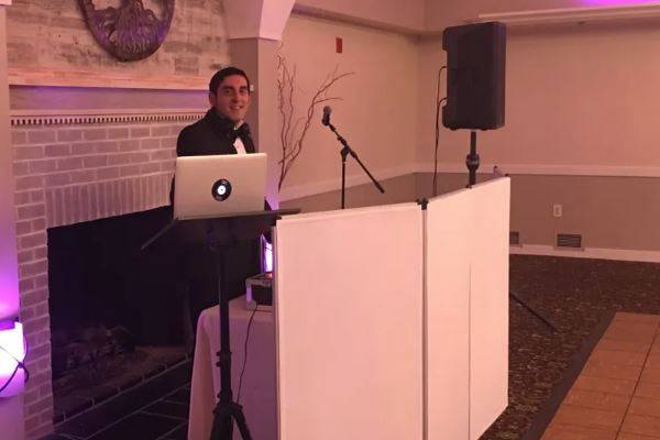 Sophisticated DJ booth