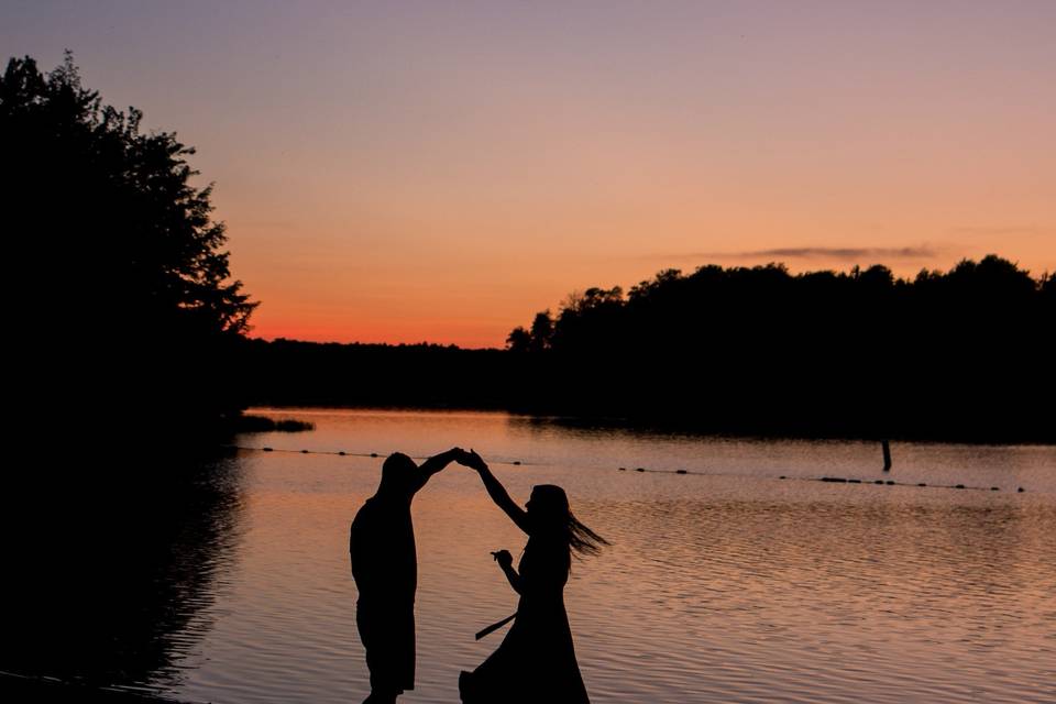 Lake Sunset Engagements