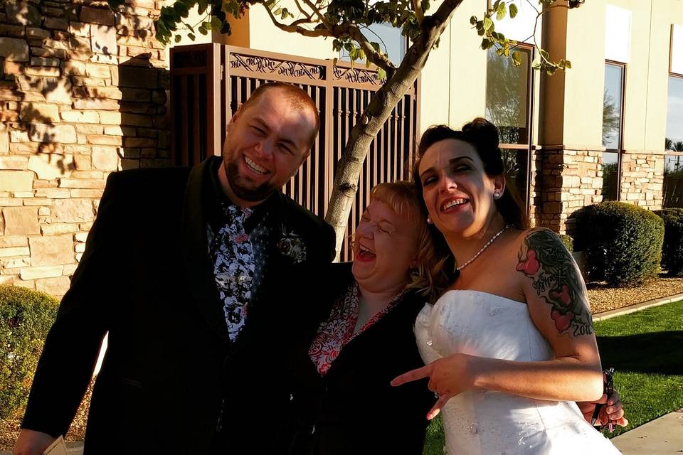 A modern undead themed wedding