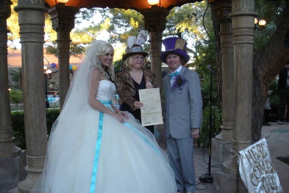 Alice in Wonderland wedding