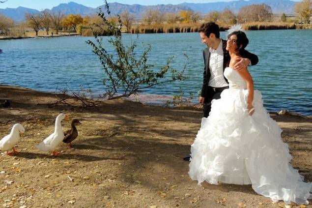 Bride and groom