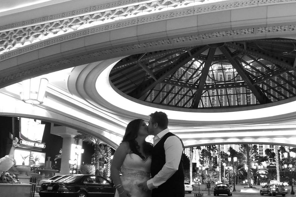 Reception kiss